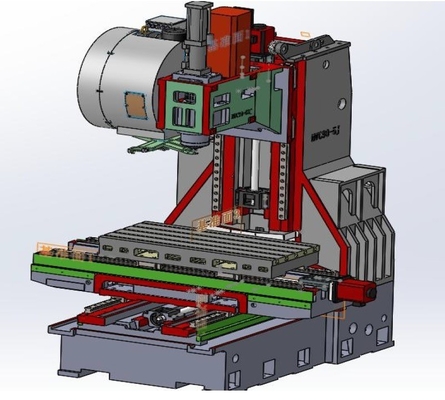 Máquina de fresado vertical automática Vmc650 CNC con sistema de control Fanuc