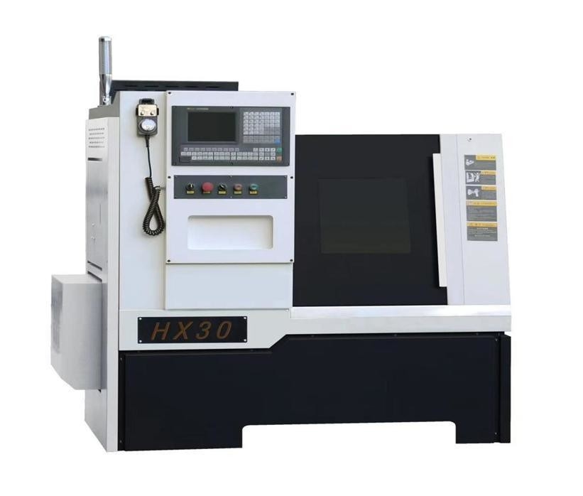 La máquina de girar CNC Hx30 de cama plana horizontal pequeña personalizable para demandas personalizadas